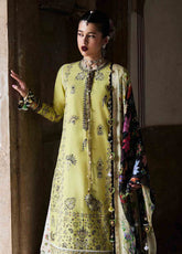Nirmal By Hussain Rehar Embroidered Lawn 3 Piece Unstitched Suit HR25N D-SUK